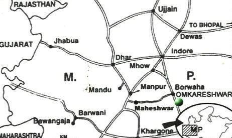 Map of Omkareshwar