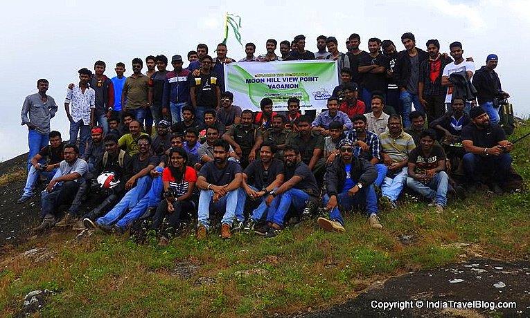 Sanchari Trekking team on Moon Hill Vagamon