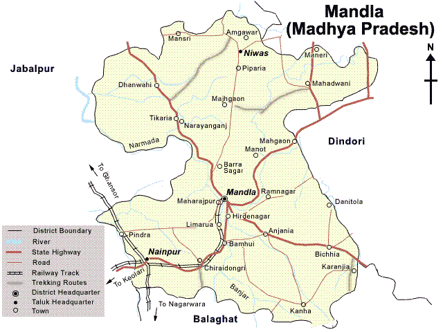 Map of Kanha National Park