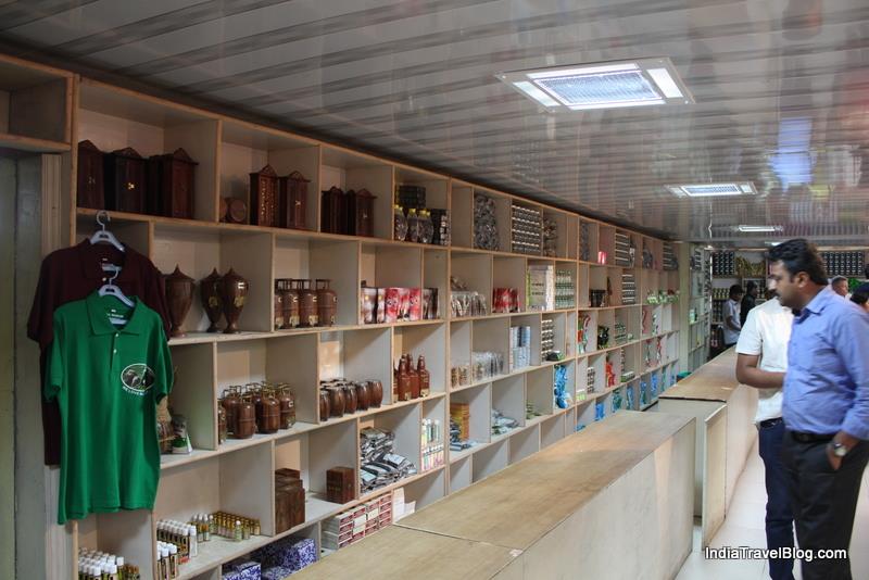 Handicraft items and spices on sale in Tea Museum