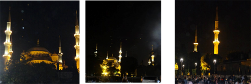 Blue Mosque at night