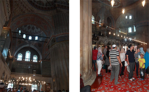 Inside the Suleymaniye Mosque