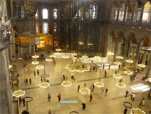 Chandeliers appeared to be floating