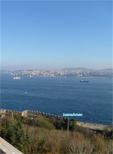 View of the Bosphorus Sea from Topkapi Palace