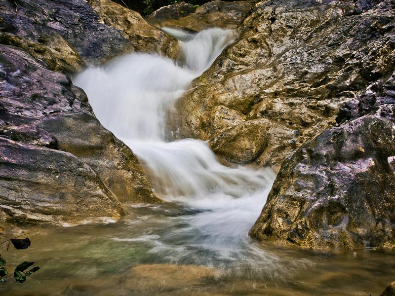 Water falls