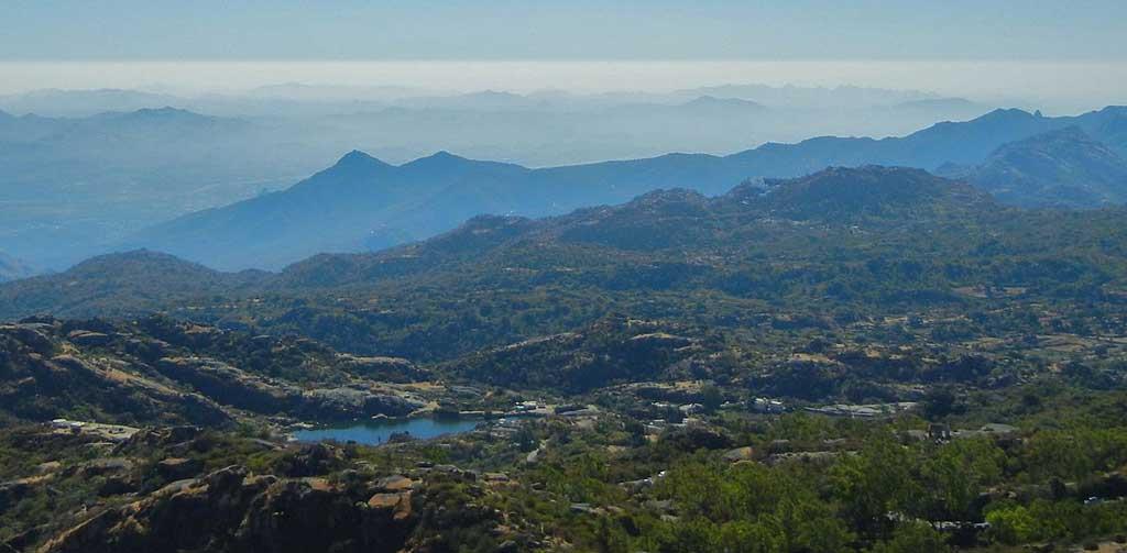 Arbuda mountains of the Aravalli Range as viewed from Guru Shikhar