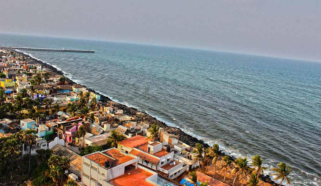 Promenade beach view from the light house