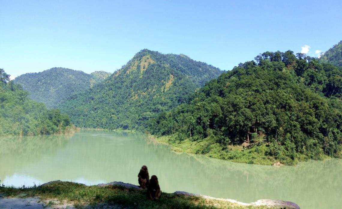 Goecha la trek day1 Beautiful Teesta and serene mountains on our way to Yuksom
