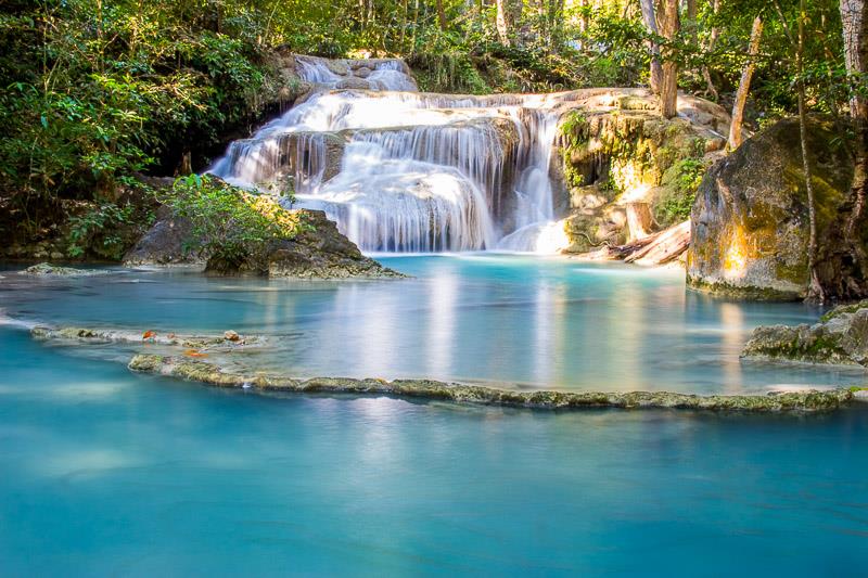 Erawan Falls at Kanchanaburi Region
